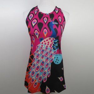 Save The Queen Peacock Tank Top XS